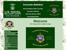 Tablet Screenshot of coronadoseacadets.org